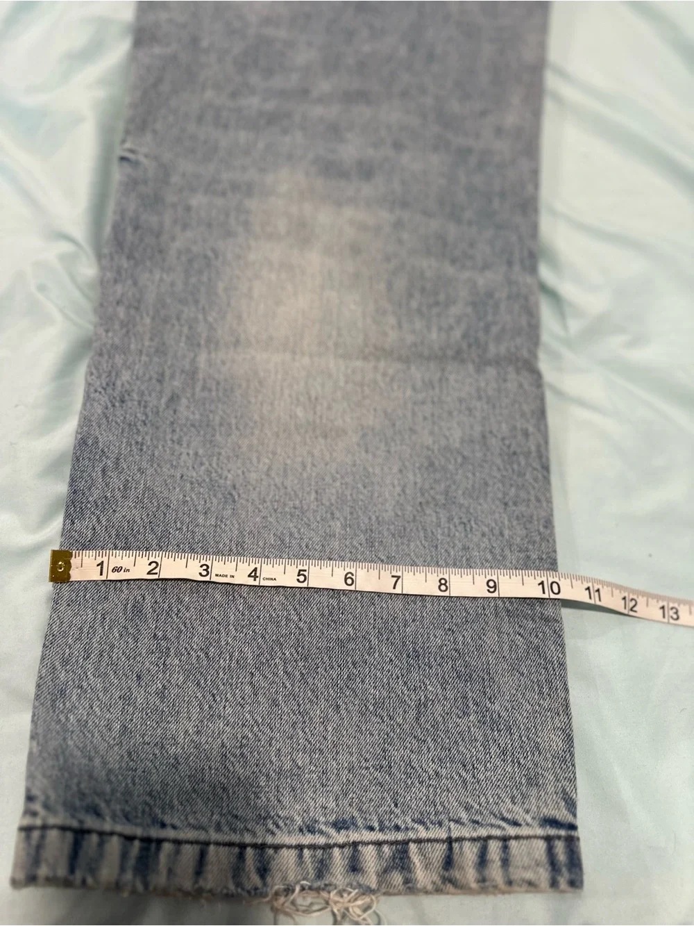 NWOT Zara Barrel Wide Leg Denim Sz:32 Light Wash Jeans Blue High Rise Streetwear